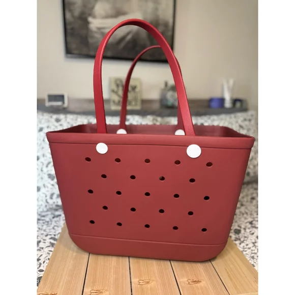 Women's Unbranded Tote Bag Large - Wine Red - Picture 1 of 7